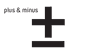 Plus & Minus logo