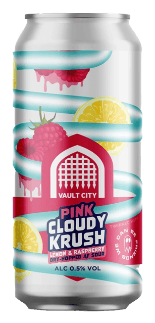 Pink Cloudy Krush, Dry-Hopped Raspberry Lemonade AF Sour