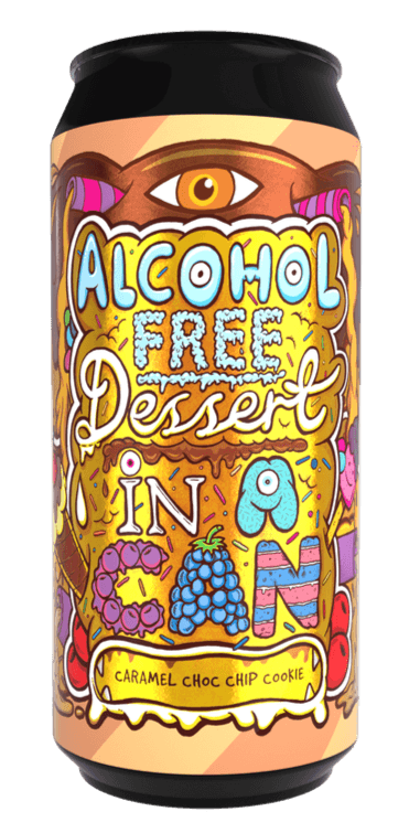 Alcohol Free Dessert In A Can Caramel Choc Chip Cookie