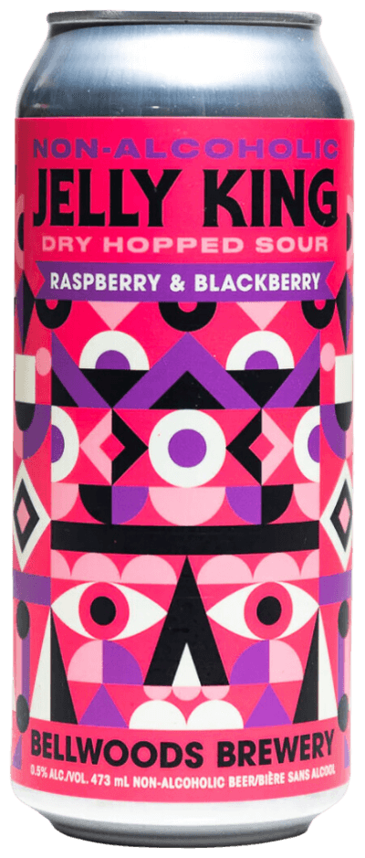 Non-Alcoholic Jelly King Dry Hopped Sour w/ Raspberry & Blackberry