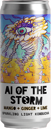 Mango + Ginger Organic Kombucha Soda