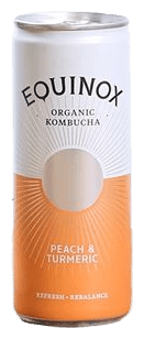 Equinox Peach & Turmeric Kombucha