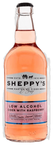 Low Alcohol Cider With Raspberry